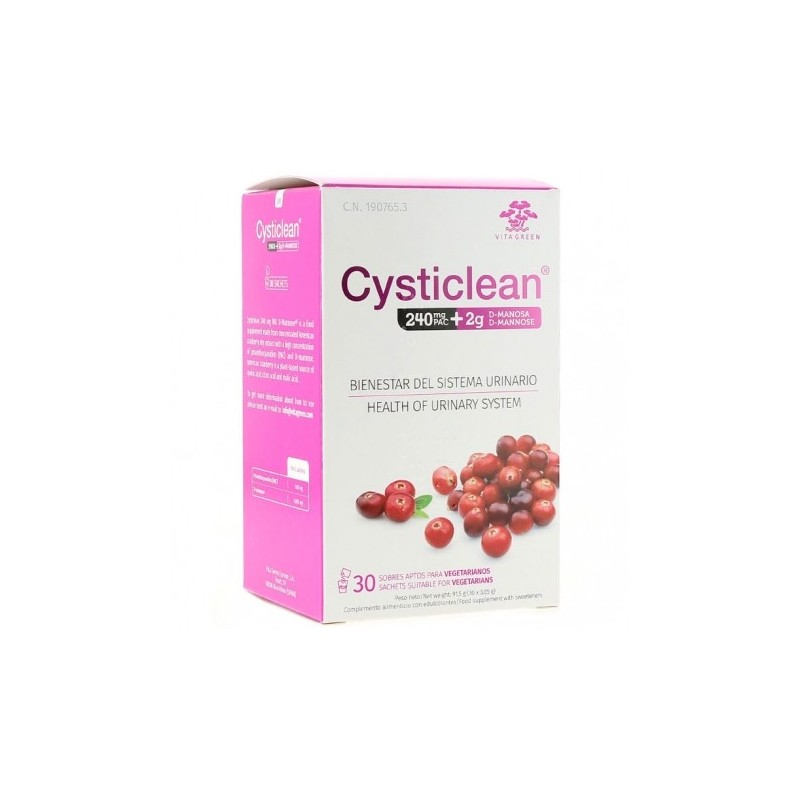 Cysticlean d-manosa 30 sobres   240pac/2g manosa