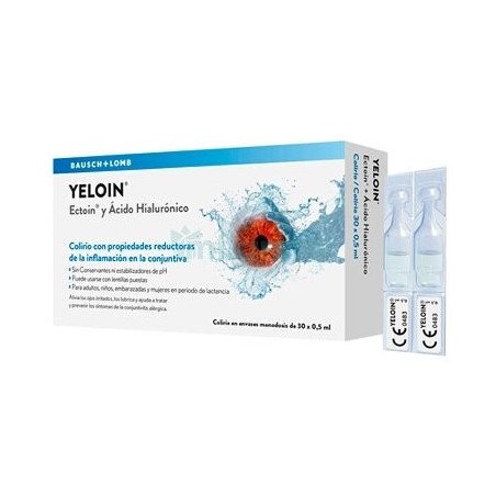 Yeloin colirio monodosis 0,5 ml 30 u