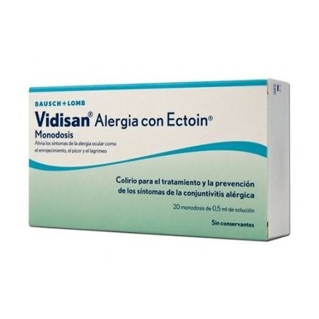 Vidisan alergia con ectoin colirio monodosis 20
