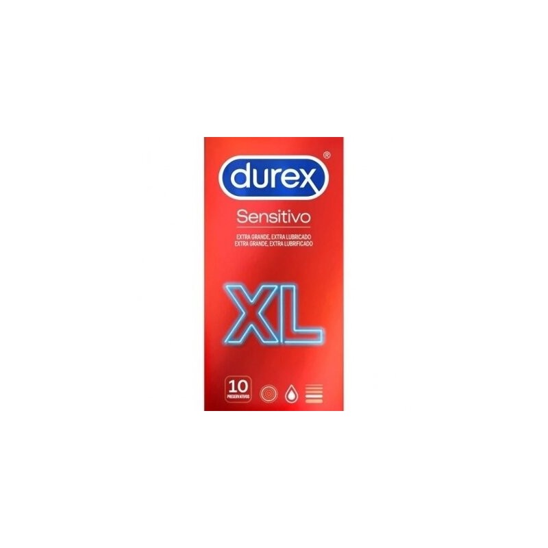 Durex sensitivo xl preservativos 10 u