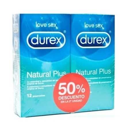 Durex natural plus duplo 12 preservativo