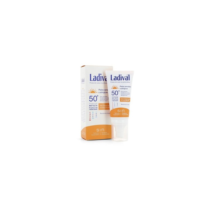 Ladival piel sensible fps 50+gel crema color 50m