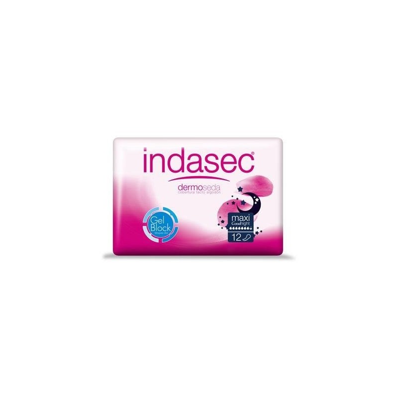 Indasec maxi good night bolsa compresas 12 u