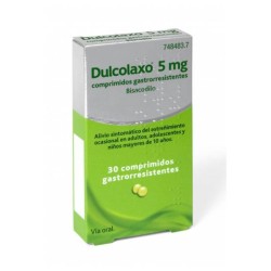 Dulcolaxo bisacodilo 5 mg 30 comprimidos gastror