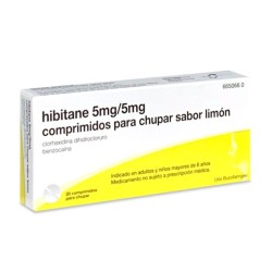 Hibitane 5/5 mg 20 comprimidos para chupar limon