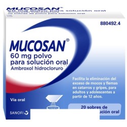 Mucosan 60 mg 20 sobres polvo para sol oral
