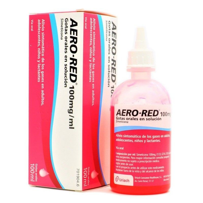 Aero red 100 mg/ml gotas orales 100 ml fresa