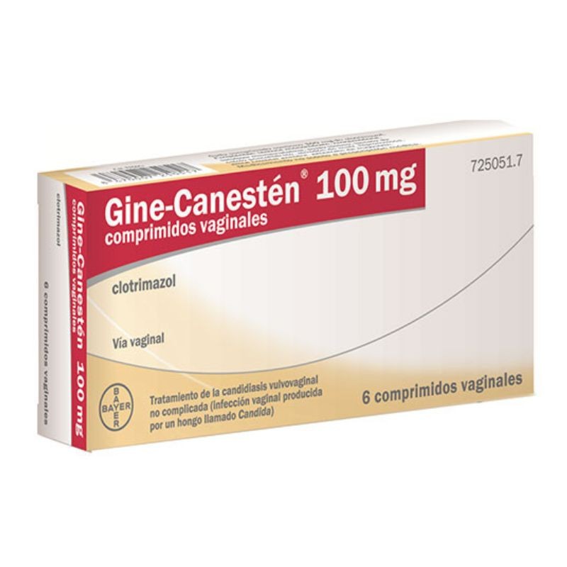 Clotrimazol gine-cane 100mg 6co