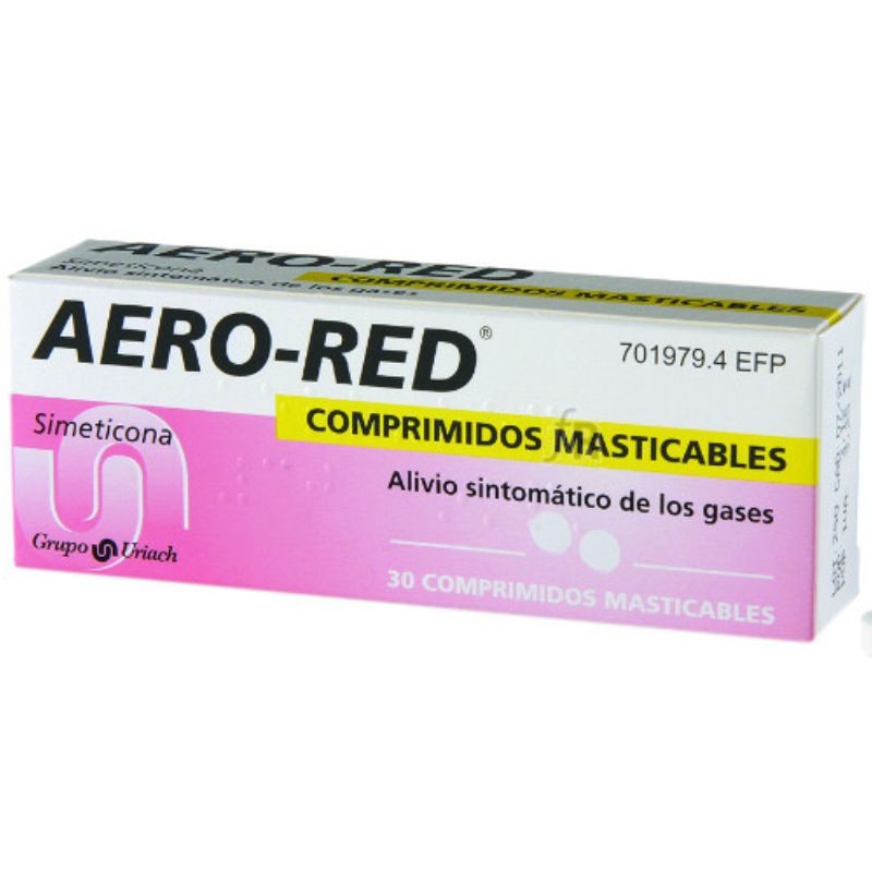 Aero red 40 mg 30 comp masticables vainilla