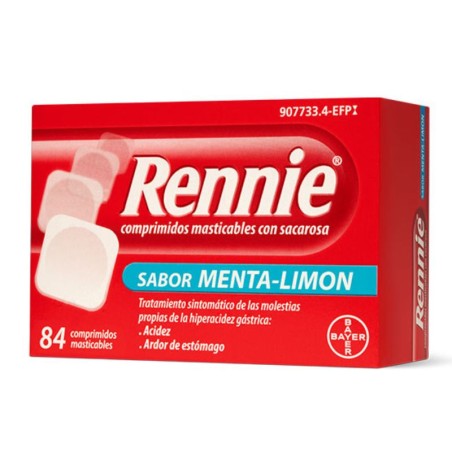 Rennie 84 comprimidos masticables sacarosa menta