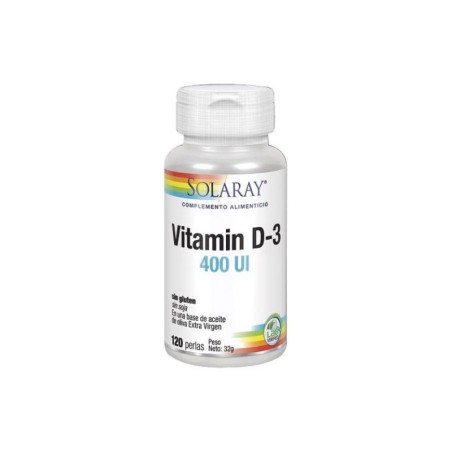 Solaray vitamin d3 400 ui 120 perlas