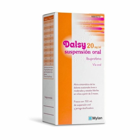 Dalsy 20 mg/ml suspension oral naranja 150 ml