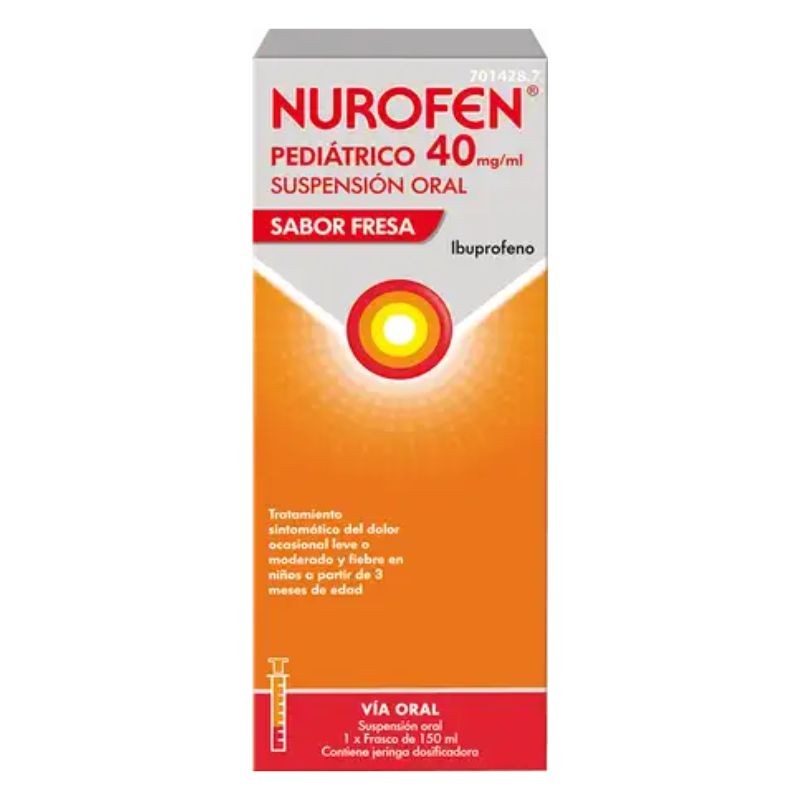 Nurofen (junifen)pediat fresa 40 mg/ml susp 150m