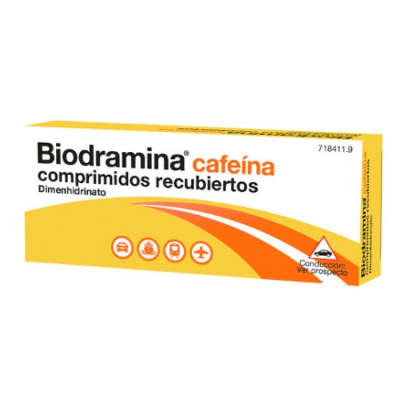 Biodramina cafeina 12 comprimidos