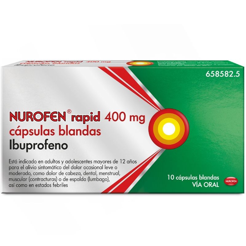Nurofen 400 mg rapid 10 capsulas blandas