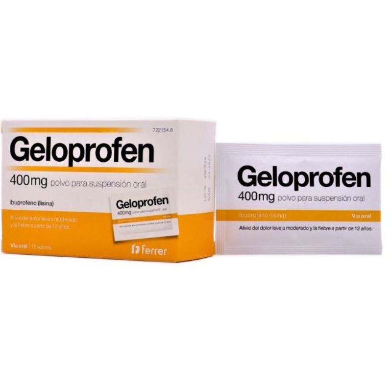 Geloprofen 12 sobres ibu+lisina 400g