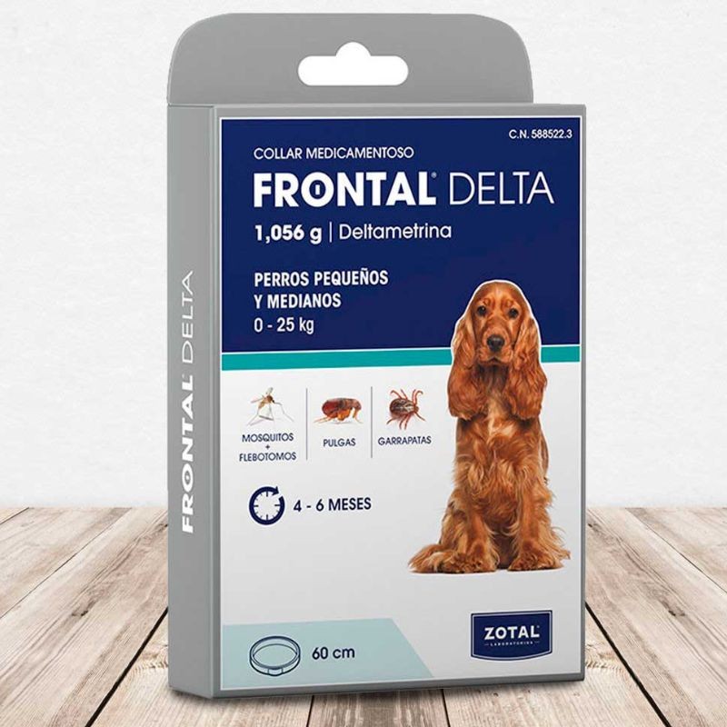 Frontal delta collar perros peq.0-25kg.1x60cm