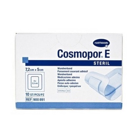 Cosmopor 7,2x5 10u  apos. esteril blanco