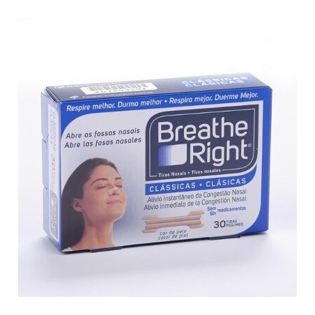 Tiras nasales breathe right 30ud pequeñas
