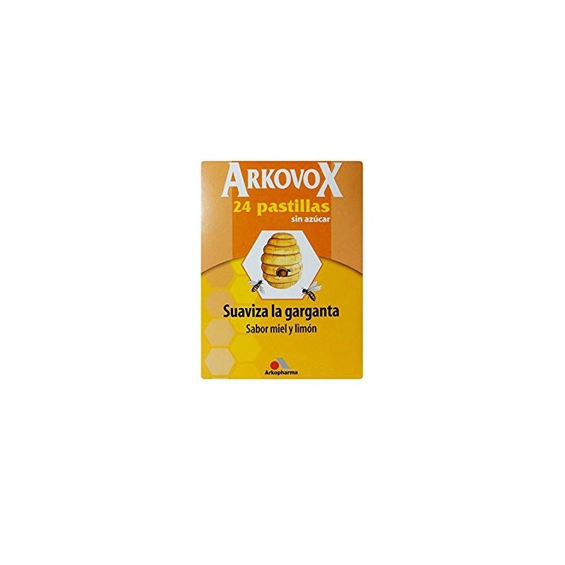 Arkovox sin azucar 24 past miel y limon