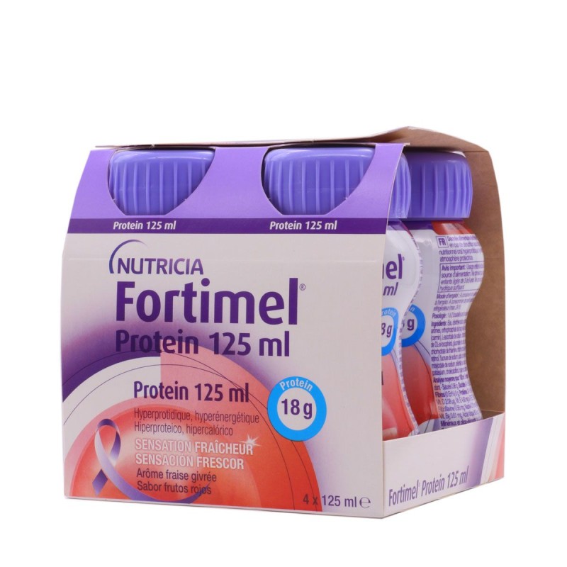 Fortimel protein 4 botellas 125 ml sabor frutos