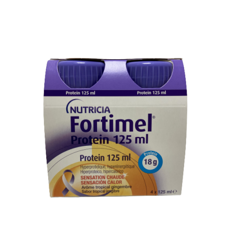 Fortimel protein 4 botellas 125 ml sabor tropica